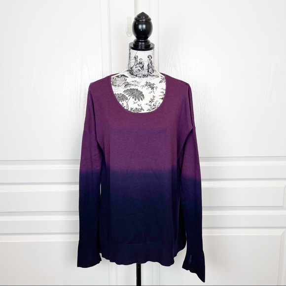 Lululemon Yoga Cozy Pullover Heathered Plum / Black Swan SIZE 10 - Picture 1 of 6